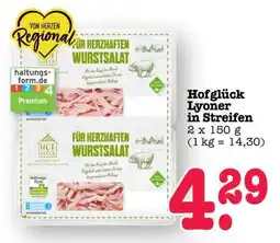 Scheck-in-Center Hofglück Lyoner in Streifen Angebot