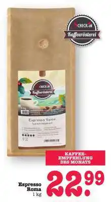 Scheck-in-Center Espresso Roma Angebot