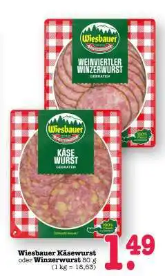 Scheck-in-Center Wiesbauer Käsewurst oder Winzerwurst Angebot