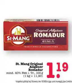Scheck-in-Center St. Mang Original Allgäuer Romadur Angebot