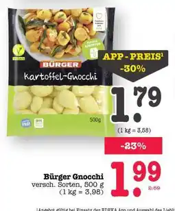 Scheck-in-Center Bürger Gnocchi Angebot