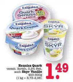 Scheck-in-Center Exquisa Quark Angebot