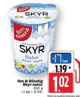 Scheck-in-Center Gut & Günstig Skyr Natur Angebot