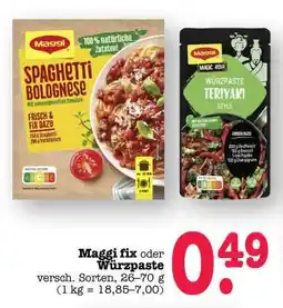 Scheck-in-Center MAGGI Fix oder Würzpaste Angebot