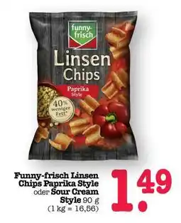 Scheck-in-Center funny-frisch Linsen Chips Paprika Style Angebot