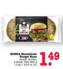 Scheck-in-Center EDEKA Herzstücke Burger Buns Angebot