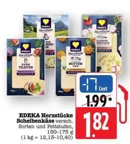 Scheck-in-Center EDEKA Herzstücke Scheibenkäse Angebot