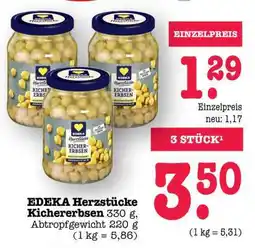 Scheck-in-Center EDEKA Herzstücke Kichererbsen Angebot