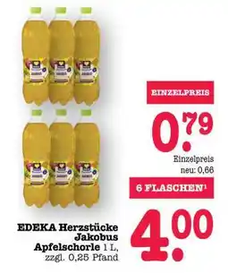 Scheck-in-Center EDEKA Herzstücke Jakobus Apfelschorle Angebot