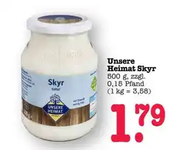Scheck-in-Center Unsere Heimat Skyr Angebot