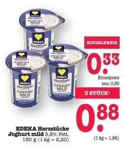 Scheck-in-Center EDEKA Herzstücke Joghurt mild Angebot