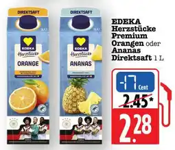 Scheck-in-Center EDEKA Herzstücke Premium Orangen oder Ananas Direktsaft Angebot