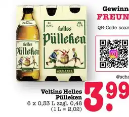 Scheck-in-Center Veltins helles Pülleken Angebot