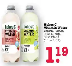 Scheck-in-Center HOHES C Vitamin Water Angebot