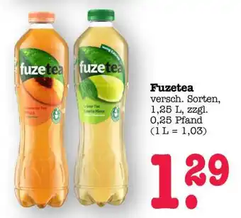Scheck-in-Center FuzeTea Angebot