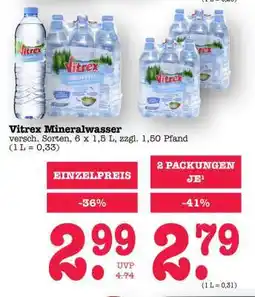 Scheck-in-Center Vitrex Mineralwasser Angebot