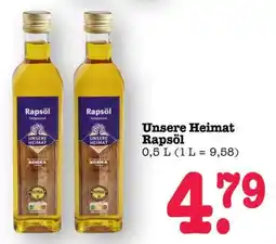 Scheck-in-Center Unsere Heimat Rapsöl Angebot