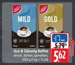 Scheck-in-Center Gut & Günstig Kaffee Angebot