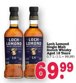 Scheck-in-Center Loch Lomond Single Malt Scotch Whisky Aged 18 Years Angebot