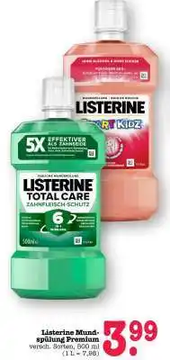 Scheck-in-Center Listerine Mundspülung Premium Angebot
