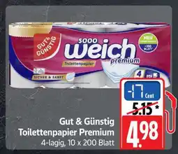 Scheck-in-Center Gut & Günstig Toilettenpapier Premium Angebot