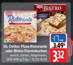 Scheck-in-Center Dr. Oetker Pizza Ristorante oder Bistro Flammkuchen Angebot