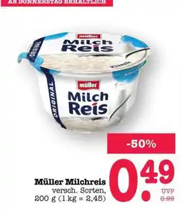 Scheck-in-Center Müller Milchreis Angebot