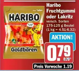 HIT Haribo Fruchtgummi oder Lakritz Angebot
