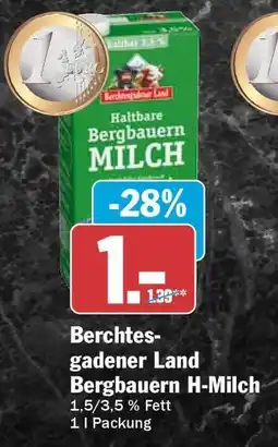 HIT Berchtesgadener Land Bergbauern H-Milch Angebot