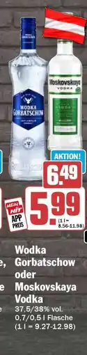 HIT Wodka Gorbatschow oder Moskovskaya Vodka Angebot