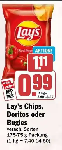 HIT Lay’s Chips, Doritos oder Bugles Angebot