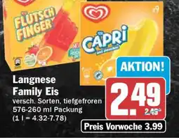 HIT Langnese Family Eis Angebot