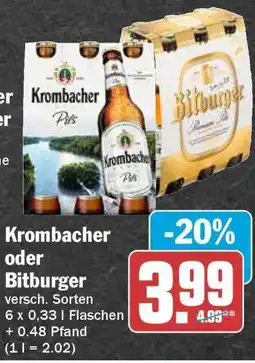 HIT Krombacher oder Bitburger Angebot