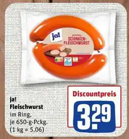 nahkauf ja! Fleischwurst Angebot