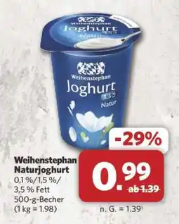 Combi WEIHENSTEPHAN Naturjoghurt Angebot