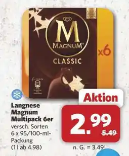 Combi Langnese Magnum Multipack 6er Angebot