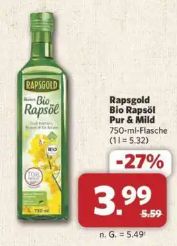 Combi Rapsgold Bio Rapsöl Pur & Mild Angebot