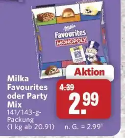 Combi MILKA Favourites oder Party-Mix Angebot