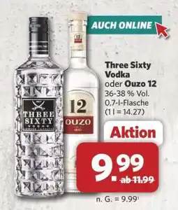 Combi Three Sixty Vodka oder Ouzo 12 Angebot