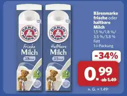 Combi Bärenmarke Frische oder haltbare Milch Angebot