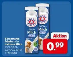 Combi Bärenmarke Frische oder haltbare Milch Angebot
