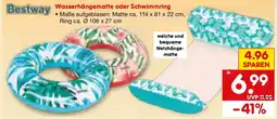 Netto Marken-Discount Bestway Wasserhängematte oder Schwimmring Angebot