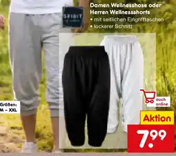 Netto Marken-Discount SPIRIT Damen Wellnesshose oder Herren Wellnessshorts Angebot
