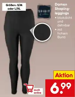 Netto Marken-Discount SPIRIT Damen Shaping- leggings Angebot