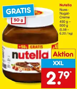 Netto Marken-Discount Nutella Nuss- Nugat- Creme Angebot