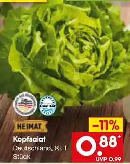 Netto Marken-Discount HEIMAT Kopfsalat Angebot