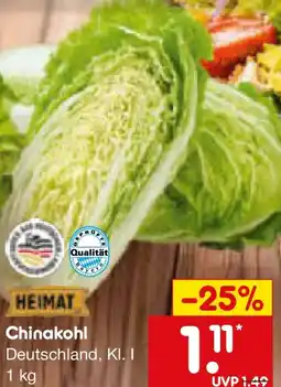 Netto Marken-Discount HEIMAT Chinakohl Angebot
