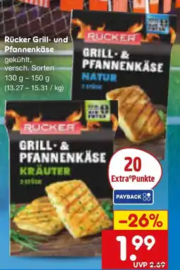 Netto Marken-Discount Rücker Grill- und Pfannenkäse Angebot