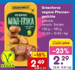 Netto Marken-Discount Greenforce vegane Pfannengerichte Angebot