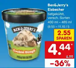 Netto Marken-Discount Ben & Jerry's Eisbecher Angebot